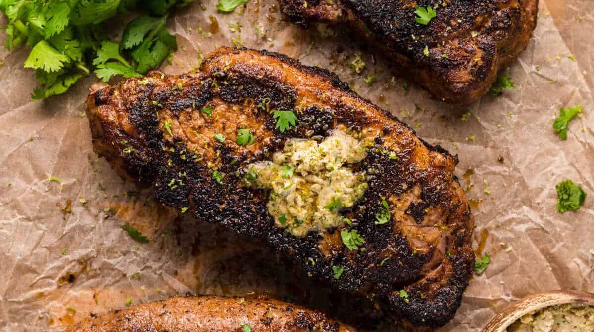 
          
            Blackened Steak with Chili Lime Butter
          
        