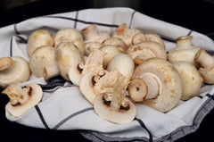 Button Mushrooms with Garlic & White Balsamic