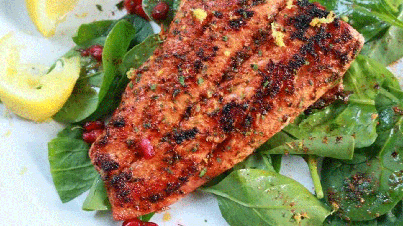 
          
            Grilled Salmon with Chermoula
          
        