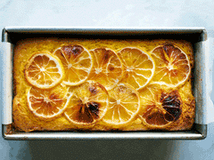 Orange Olive Oil Cake with Turmeric, Ginger Sugar!