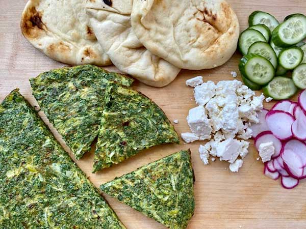 Persian Herb and Leek Frittata