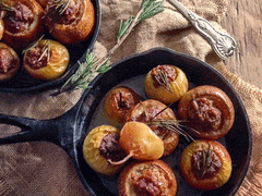 THANKSGIVING Pork Stuffed Heirloom Apples