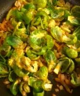 Smoky Brussels Sprouts with Orange Marmalade