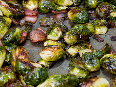 Sprouts with Bacon and Nutmeg