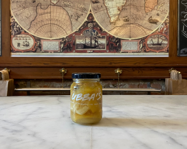 preserved lemons in a clear jar