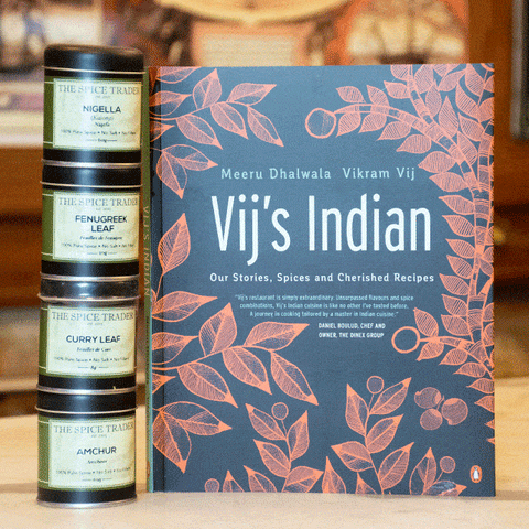 Vij's Indian Cook Book & Spice Set THE SPICE TRADER 